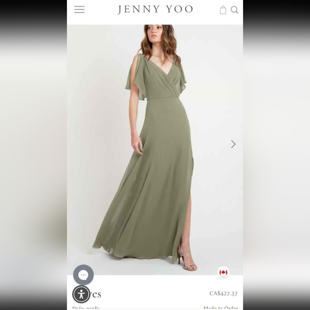 Jenny Yoo Sage Green Dress
